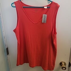 Chico's Island Coral Auden Tank Top NWT